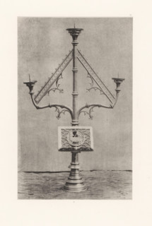 Easter candelabrum from the Saint-Vaast Church in Gaurain-Ramecroix, displayed at an exhibition of