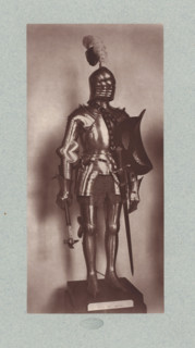 15th-century armor with sword and axe from the army of Charles VII of France, from the collection