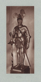 16th-century armor with lance and sword from the army of Henry II of France, from the collection of