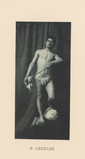 Portrait of an unknown half-naked man, Sentiment d'Art en Photographie, photomechanical print, This