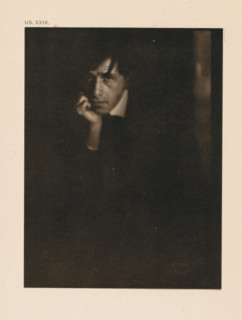 Portrait of Clarence Hudson White, page, photomechanical print, inscription: 'Portrait of Clarence