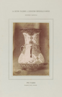 Decorated vase, Pio Fabri - Lampada (vaso) orientale, La Section Italienne a l'Exposition