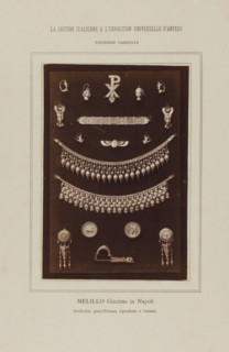 Melillo Giacinto in Napoli, Earrings and necklaces, La Section Italienne a l'Exposition Universelle