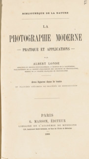 La photographie moderne : pratique et applications, book, number: '5562', date: 'AUG 1995', number: