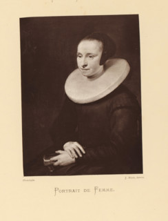 Portrait de Femme, Reproduction of a painted portrait of a young unknown Dutch woman by Jan