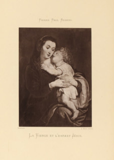 Reproduction of a painting of Mary with the Christ Child by Peter Paul Rubens, La Vierge et