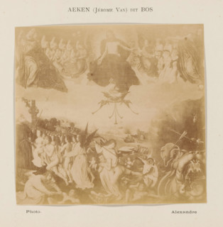 Photo reproduction of The Last Judgment by Jheronimus Bosch, photograph, reproduction, page,