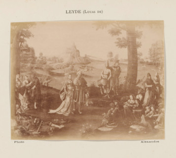 Photo reproduction of The Dance of Mary Magdalene by Lucas van Leyden, photograph, reproduction,
