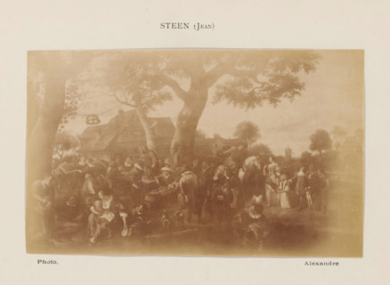 Photo reproduction of Village Festival in Warmond by Jan Steen, photograph, reproduction, page,