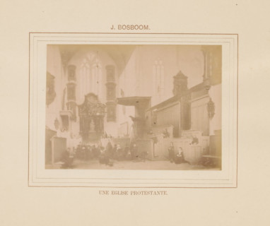 Une eglise protestante, Photo reproduction of Une eglise protestante by Johannes Bosboom,