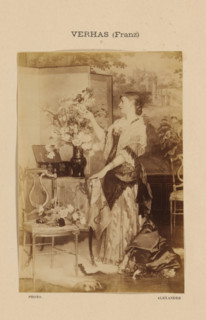 Photo reproduction of Le bouquet by Frans Verhas, Verhaz (Franz), photograph, reproduction, page,