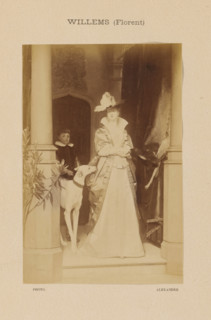 Willems (Florent), Photo reproduction of La Châtelaine by Florent Willems, photograph,