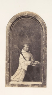 Photo reproduction of Robrecht de Clercq, abbot of Ter Duinen, photograph, reproduction, page,