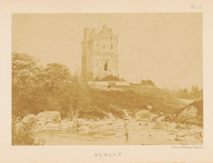 Newark, View of the ruins of Newark Castle, photograph, page, number: 'Pl. 1.', photographer: