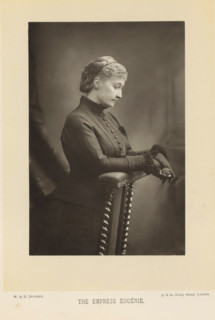 The empress Eugénie, Portrait of Eugénie de Montijo, page, photomechanical print, inscription: '57