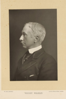 Viscount Wolseley, Portrait of Garnet Wolseley, page, photomechanical print, inscription: '57 & 61,
