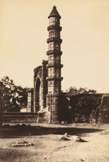 Mosque of Mahomed Ghous.- From the North, View of a minaret of the Mohammed Ghous Mosque in