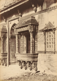 Façade of the Rani Rupamati Mosque in Ahmedabad, The Queen's Mosque in Mirzapoor.- The Northern