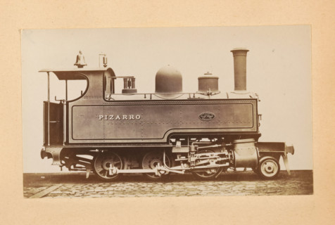 Steam locomotive made by Sharp, Stewart and Company, photograph, page, inscription: 'Class 839.