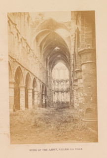 Ruins of the abbey, Villers la ville, photograph, page, Villers-la-Ville, c. 1856 - in or before