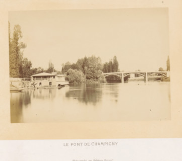 View of the Pont de Champigny in Champigny-sur-Marne, Le pont de Champigny, photograph, page,
