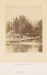 Le barrage de Creteil, Dam in the Marne in Creteil, photograph, page, photographer: Ildefonse