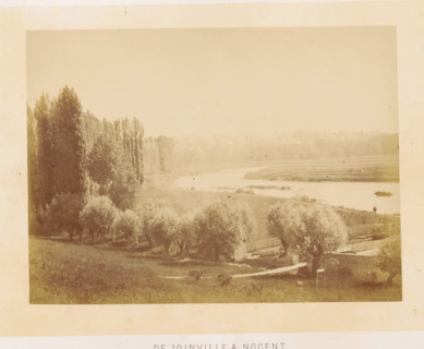 The Joinville a Nogent, View of the Marne near Joinville, photograph, page, photographer: Ildefonse