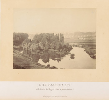 View of the Île d'Amour at Bry-sur-Marne, L'Ile d'Amour a Bry, photograph, page, photographer: