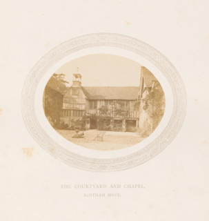 Courtyard and chapel of Ightham Mote near Ightham, The courtyard and chapel, Ightham Mote,