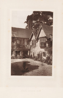 Gables, Ightham Mote, View of the Ightham Mote near Ightham, page, photomechanical print,