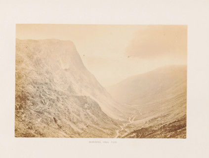 Honister Crag Pass, View of Honister Pass in the Lake District, photograph, page, photographer: