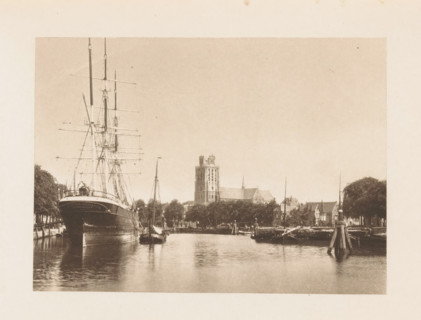 View of the Meuse at Dordrecht, with the Grote or Onze-Lieve-Vrouwekerk in the background, page,