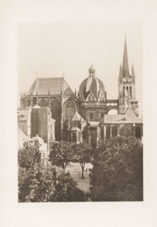 Exterior of Cologne Cathedral, page, photomechanical print, title: 'Cathedral of Cologne.',