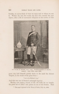 Portrait of Sir Frank H. Souter, page, photomechanical print, caption: 'SIR FRANK H. SOUTER, CSI,