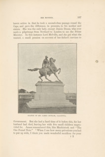 Statue of Sir James Outram, Calcutta, page, photomechanical print, Kolkata, cliché maker: Lemercier