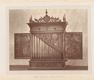 Organ of the South Kensington Museum in London, page, photomechanical print, inscription: 'Organ