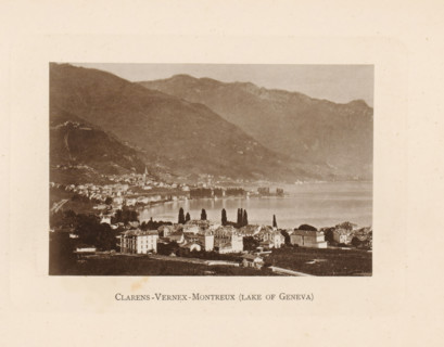 View of Clarens, Vernex and Montreux on Lake Geneva, Clarens-Vernex-Montreux (lake of Geneva),