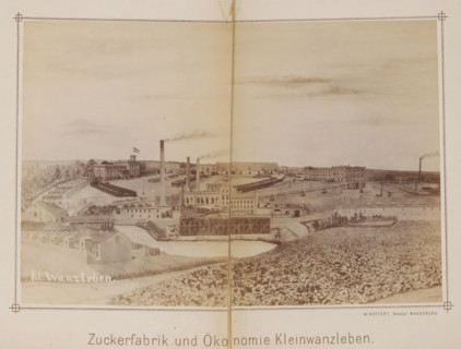 View of a sugar factory in Klein Wanzleben, Zuckerfabrik und Ökonomie Kleinwanzleben, photograph,