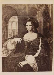 Photo reproduction of a print after a portrait of Joanna of Aragon by Raphael, photograph,