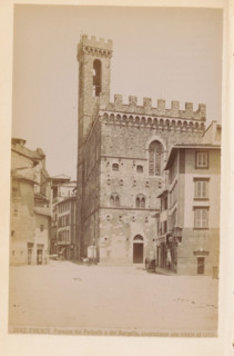 Firenze. Palazzo del Podestà o del Bargello, construzione che risale a 1250, Exterior of the
