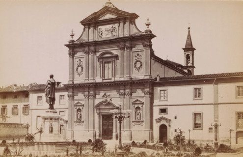 Firenze. Facciata della chiesa di S. Marco, opera dei 1780 di Giovacchino Pronti, Exterior of the
