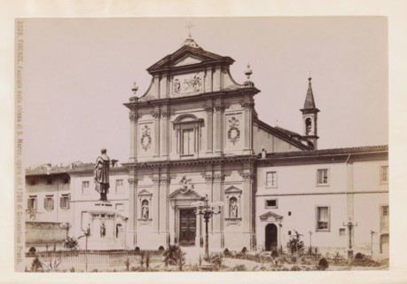 Firenze. Facciata della chiesa di S. Marco, opera del 1780 di Giovacchino Pronti, Facade of the San