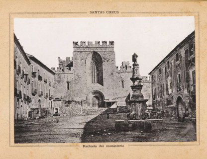 Facade of the Monastery of Santes Creus in Aiguamúrcia, Fachada del monasterio, Santas Creus, page,