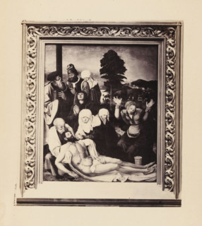 Photographic reproduction of a painting of the Descent from the Cross of Christ, possibly by