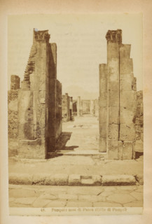 Ruin of the Casa di Pansa in Pompeii, Pompei: casa di Pansa (Edile di Pompei), photograph, page,