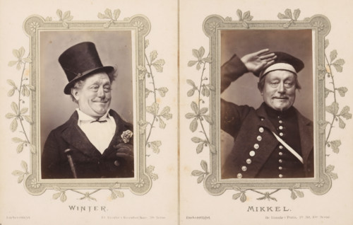 Portrait of Joachim Ludvig Phister as Mikkel from De Danske i Paris, Mikkel, photograph, page,