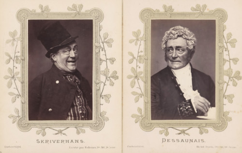 Skriverhans, Portrait of Joachim Ludvig Phister as a writer from Eventyr paa fodreisen, photograph,