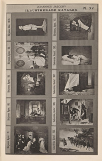 Photo reproduction of a sculpture and nine paintings, Johannes Jaeger's Illustrerade Catalog,