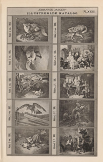 Photo reproduction of ten paintings of animals and historical scenes, Johannes Jaeger's