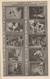 Photo reproduction of ten paintings, Johannes Jaeger's Illustrerade Catalog, reproduction, page,